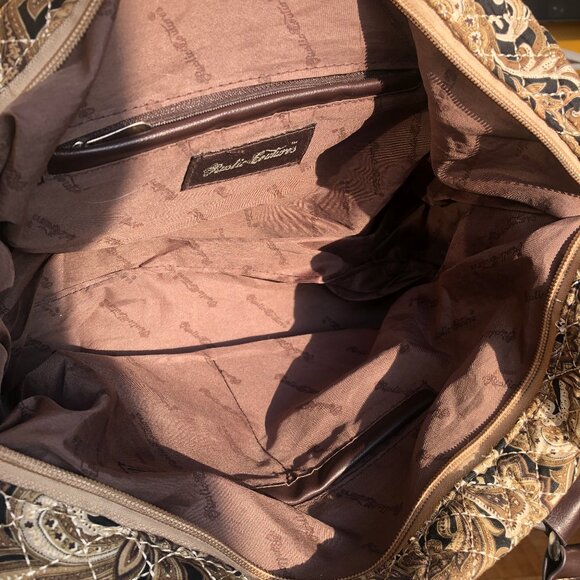 Rustic Couture medium maximalist  studs quilted handbag satchel bag - Picture 11 of 16